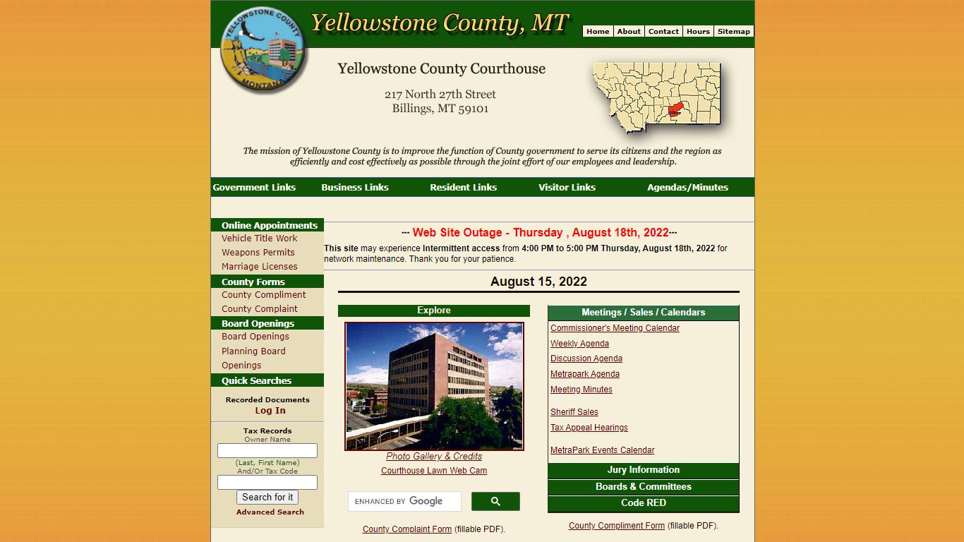 Welcome to Yellowstone County, MT - Detention Center ...